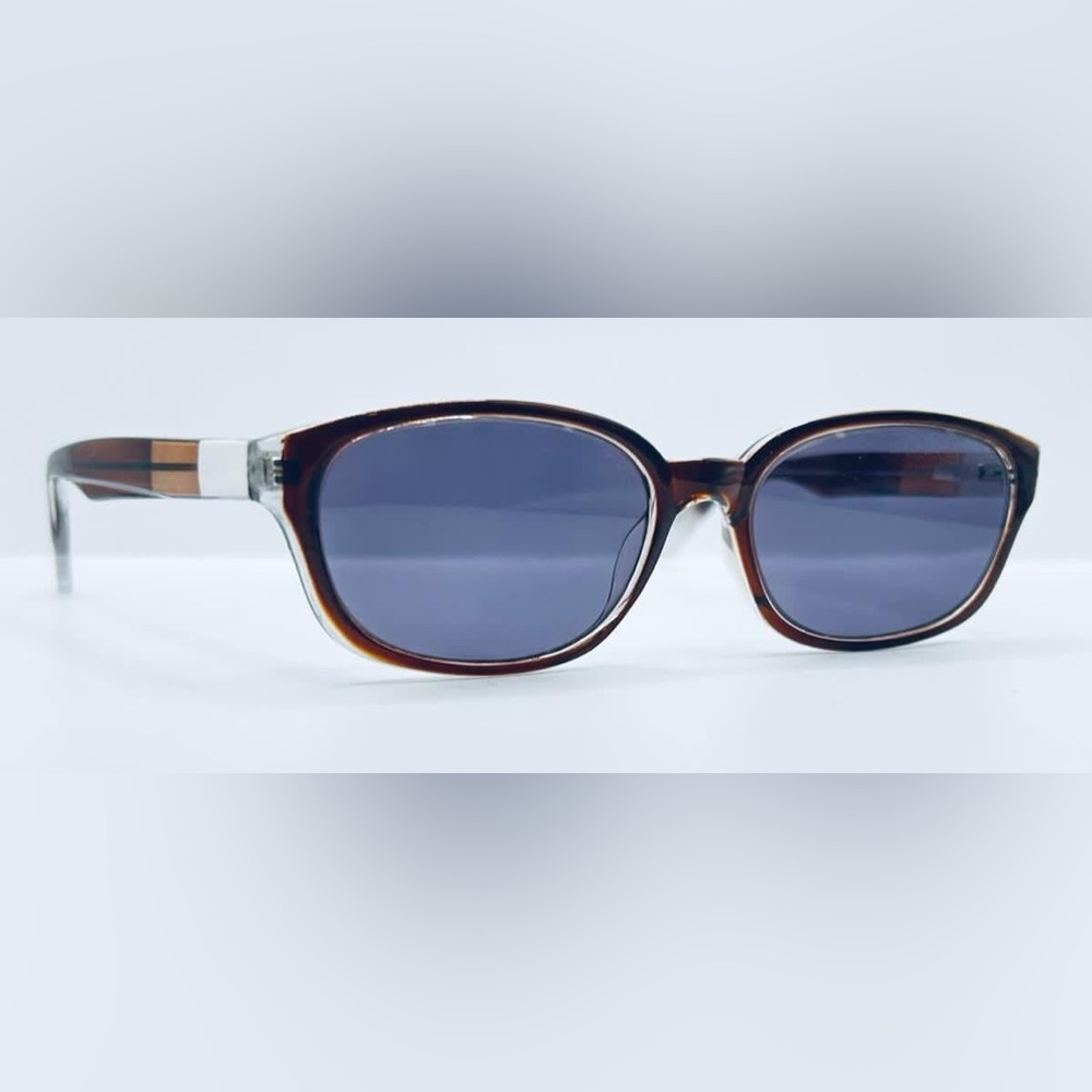 Morgan Brown Translucent Oval Sunglasses Frames Onky